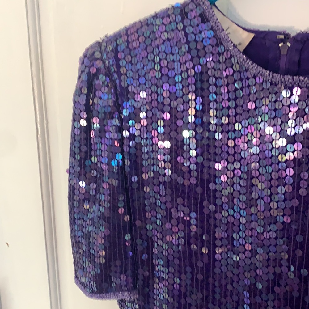 Vintage 90s dress with shoulder pads and sequins - Picture 6 of 7